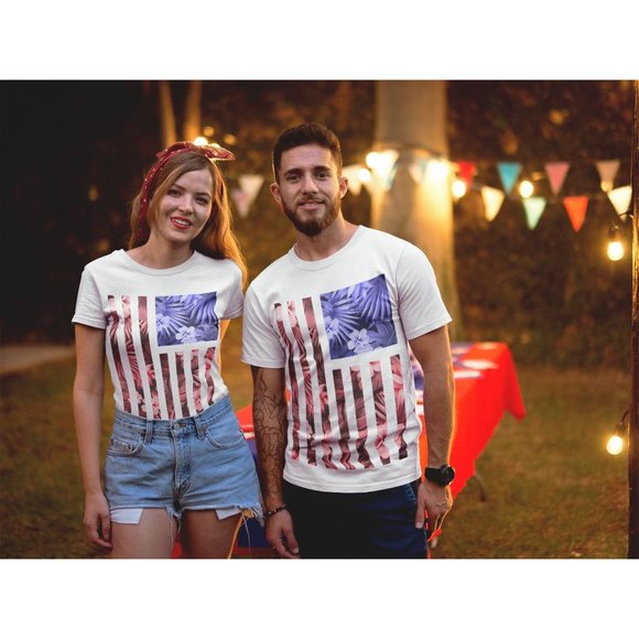 Aloha Americana Graphic Short Sleeve Tee - Picture 13 of 13